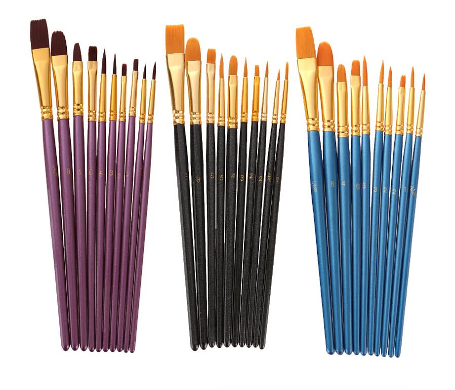 10pcs Artist Paint Brush Set 4