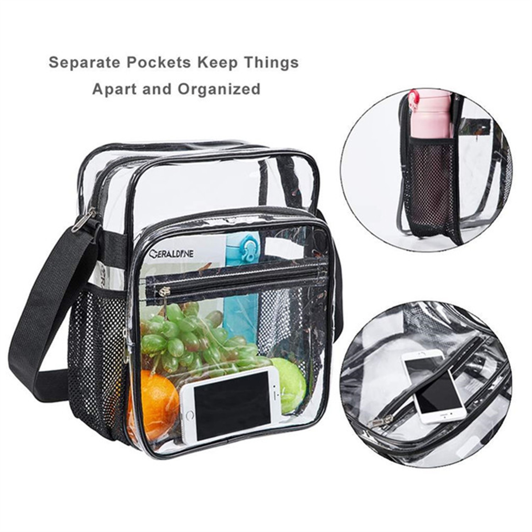 Clear Crossbody Messenger Shoulder Bag 2