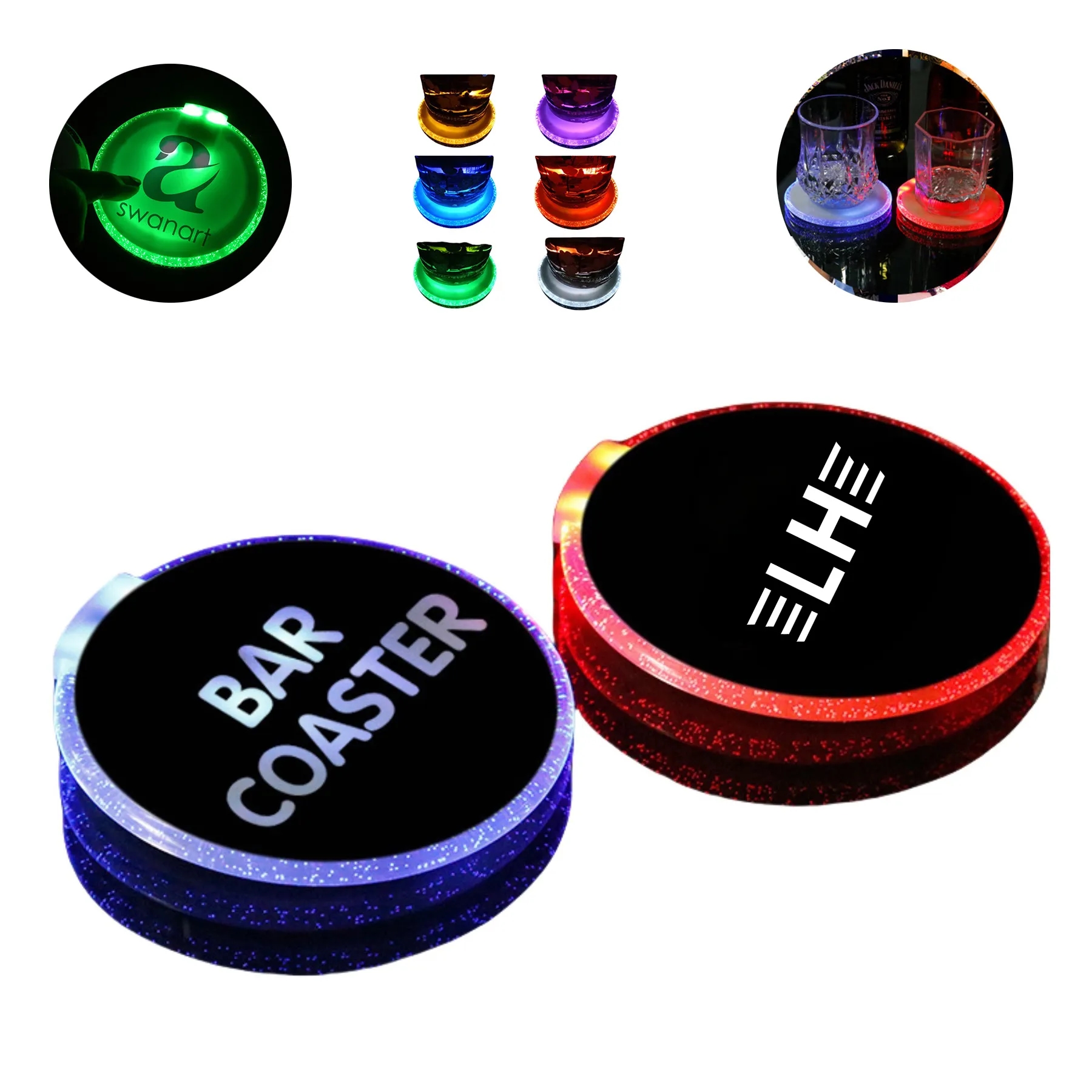 LED Round Coasters 2