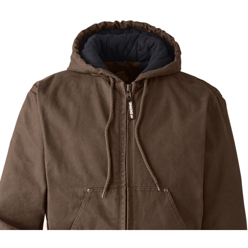 Berne Men's Highland Washed Cotton Duck Hooded Jacket 3