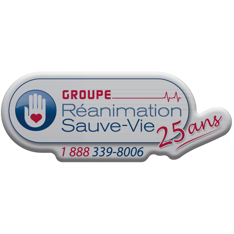 8 Sq. Inch Custom 4 Colour Process Brushed Aluminum Polyester Domed Decal