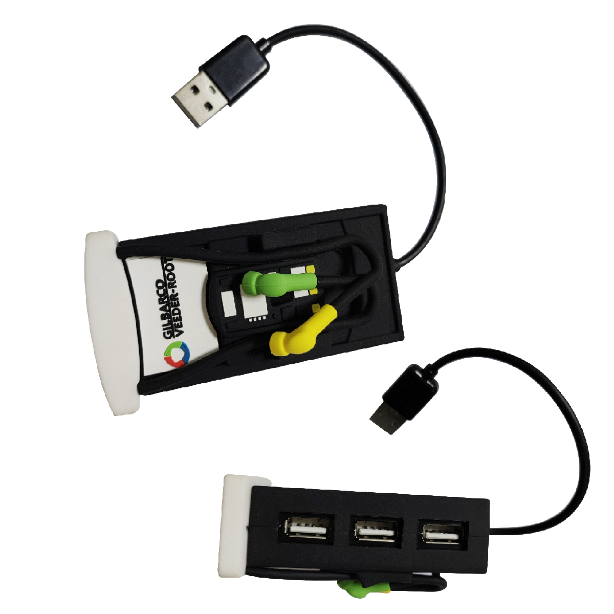 Custom Shaped PVC USB Hub - USB-A with Optional Type-C Upgrade 10