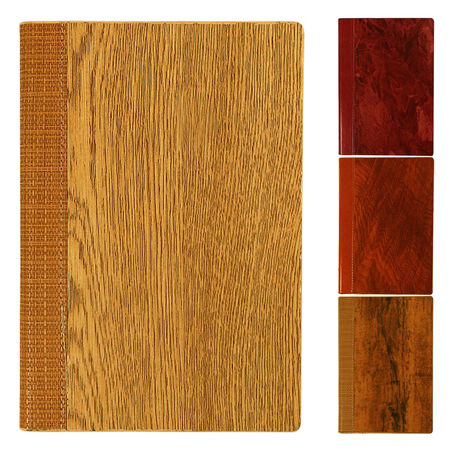 Eco-Friendly Cork Wood Grain Business Notebook 24