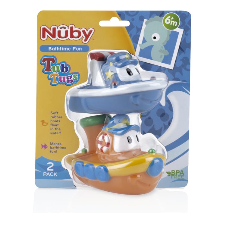 Nuby Tub Tugs Bath Toys - 2 Pack Colors May Vary 2
