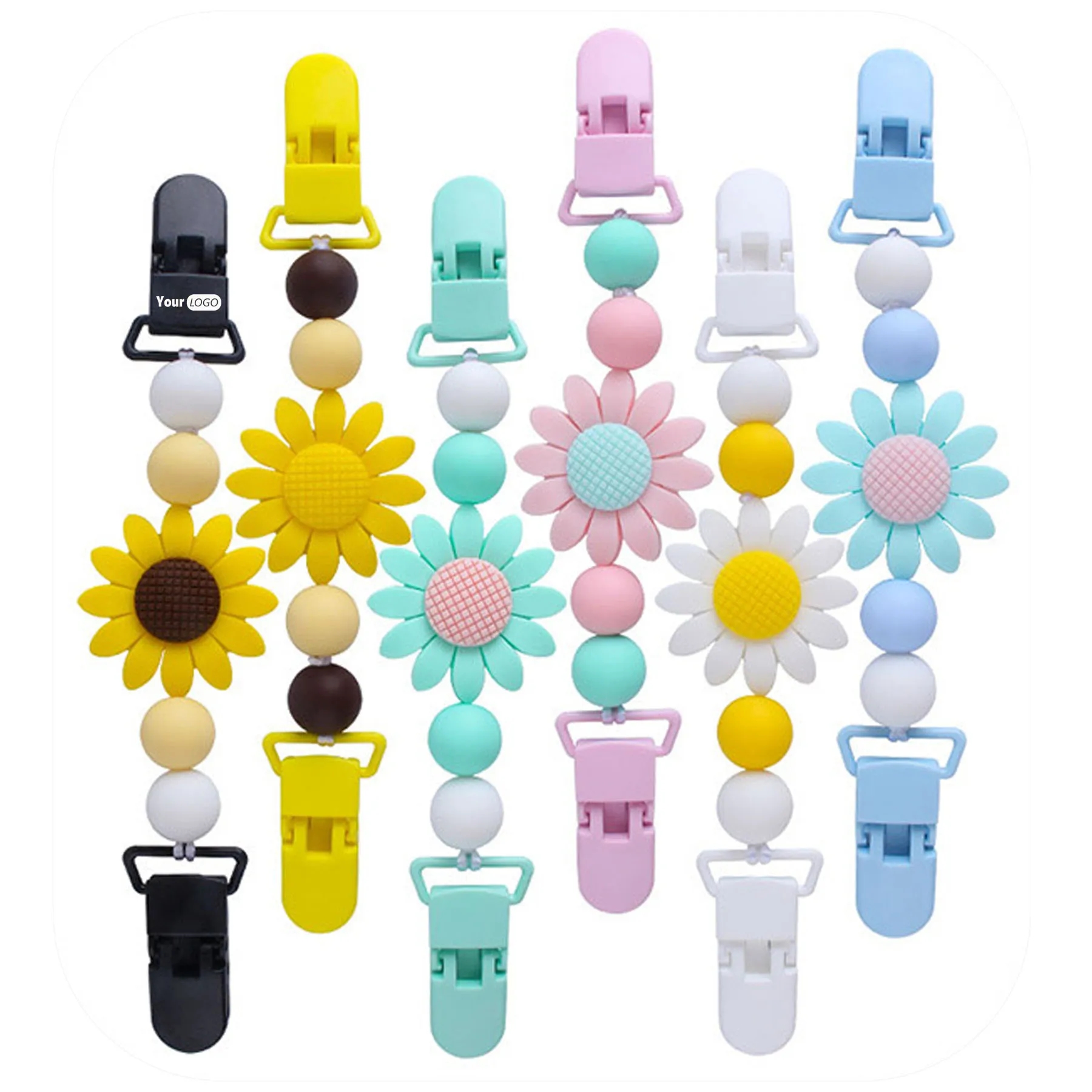 Sunflower Pacifier Chain 10
