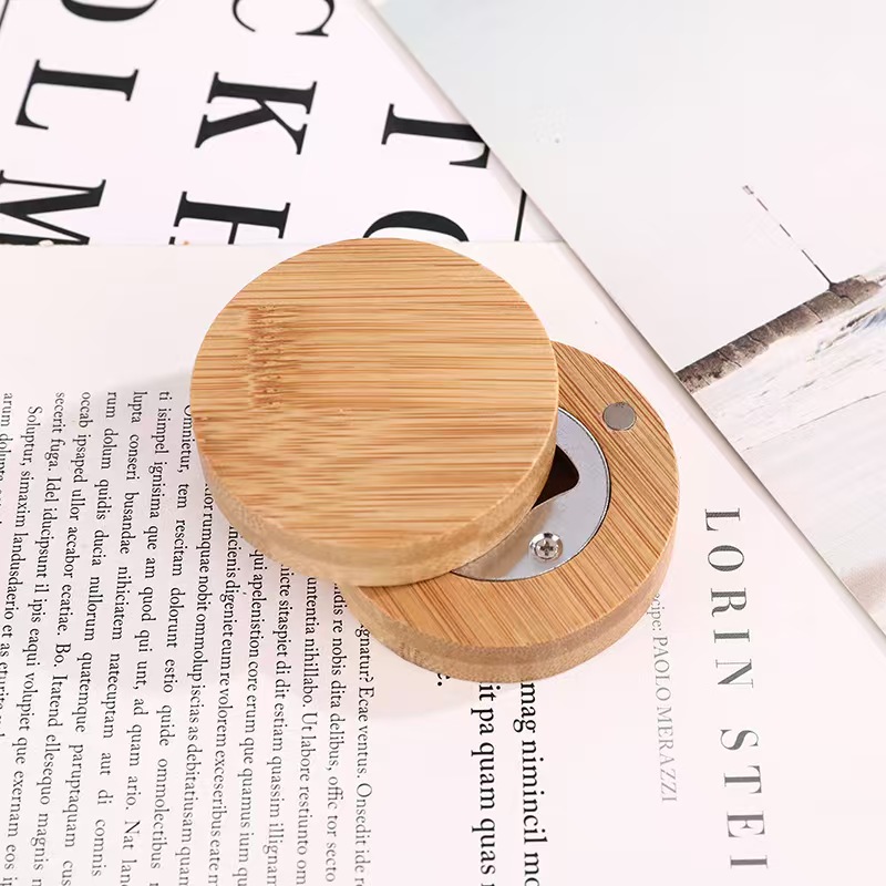 Wooden Circle Beer Opener