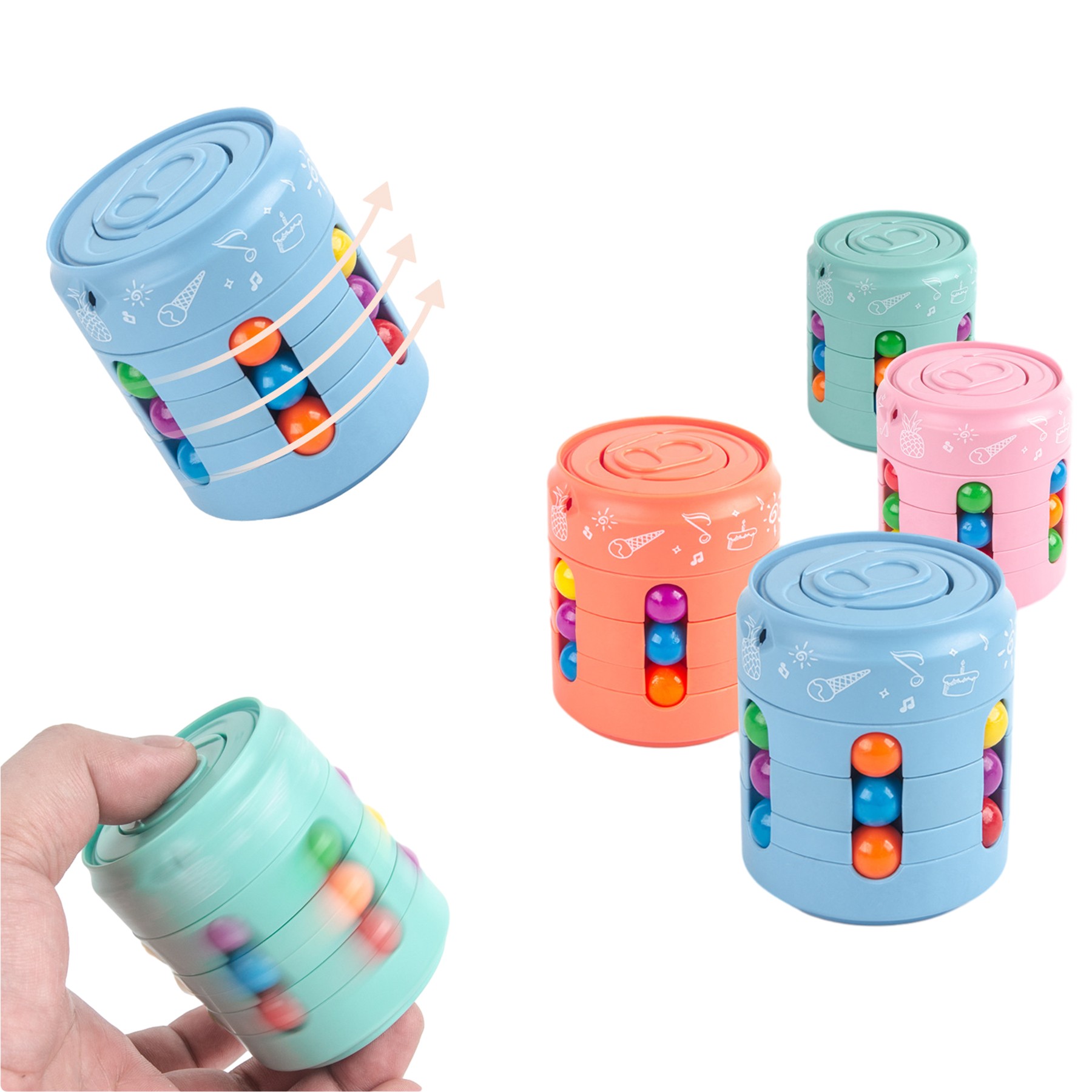 Rotating Bean Stress Relief Toy 2