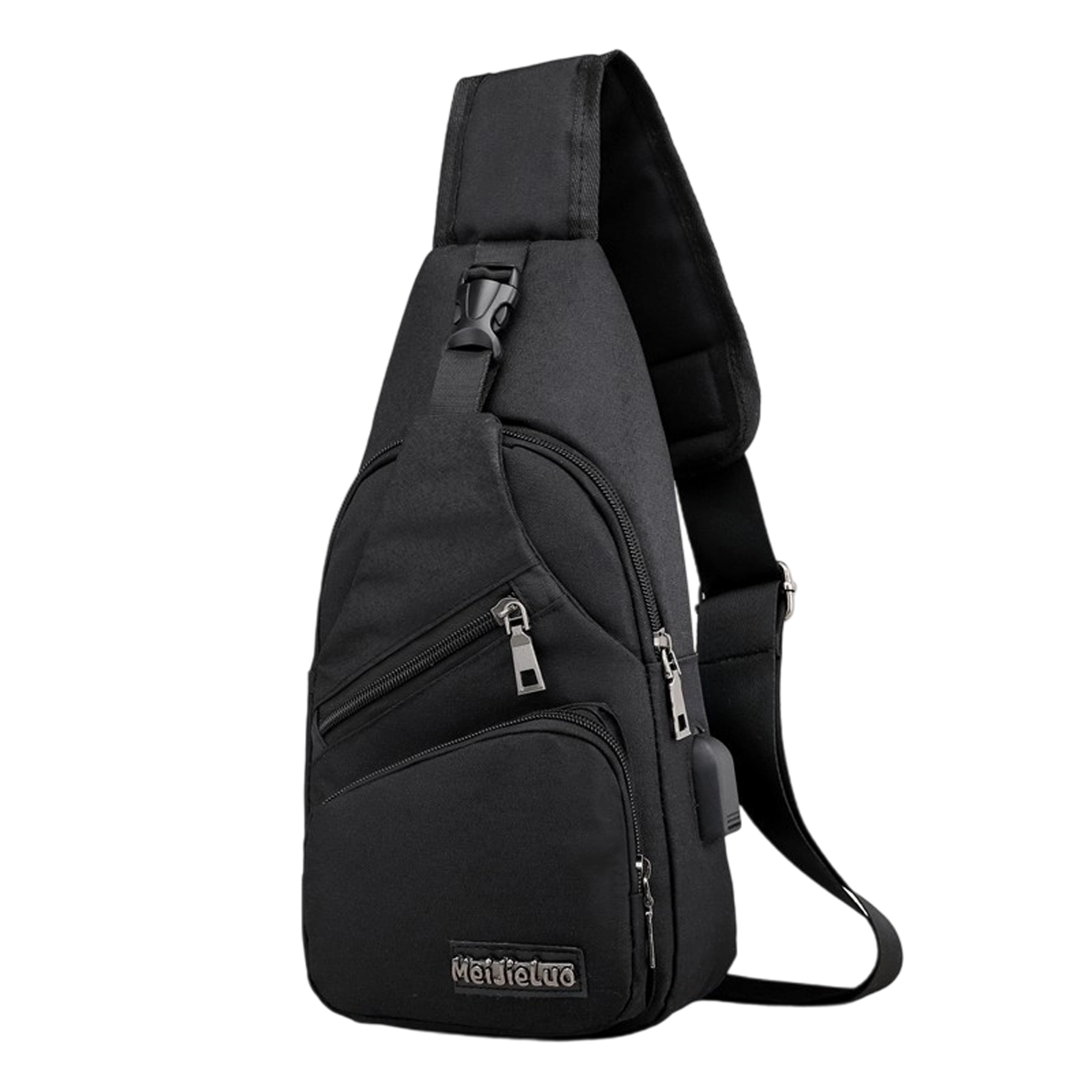 Oxford Sling Crossbody Bag With Zipper Pocket 7