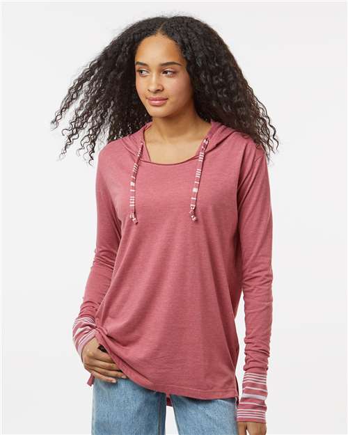 Women's Heathered Jersey Hooded Tunic - W19439 19