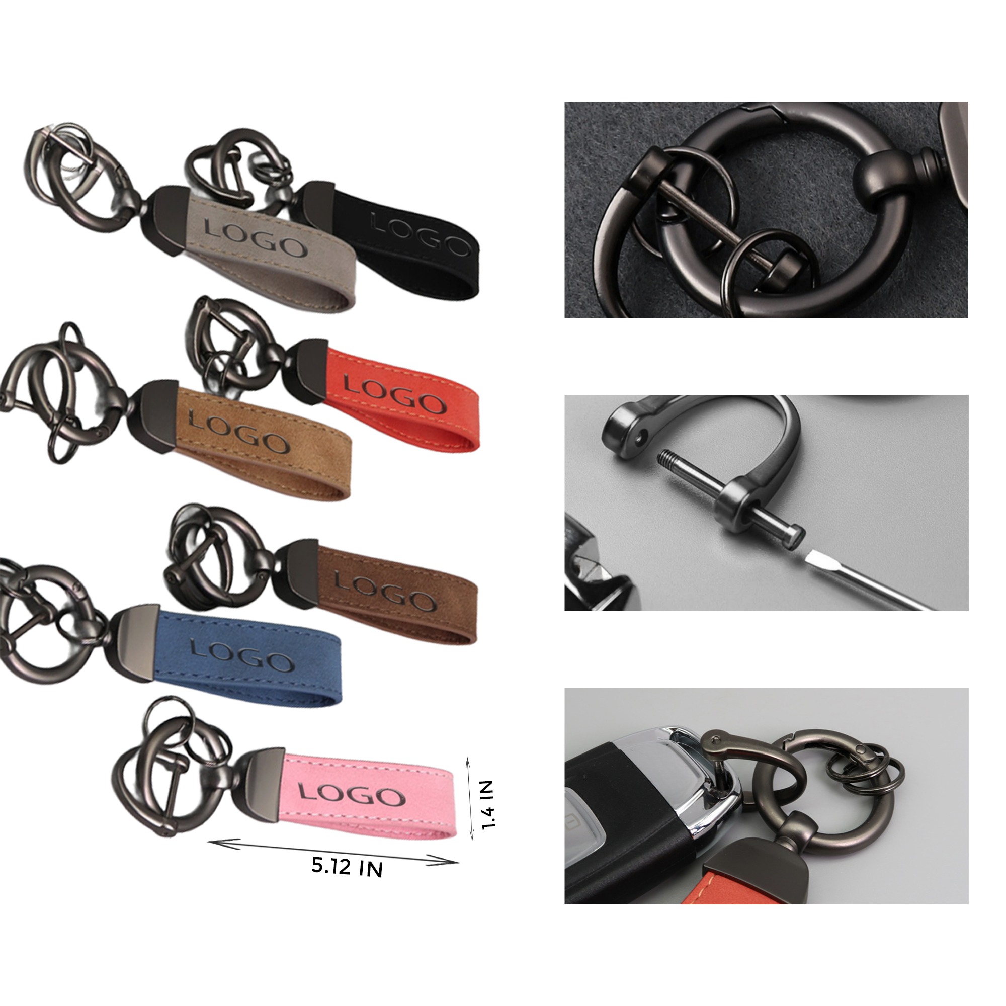 Cowhide Alloy key Chain 1