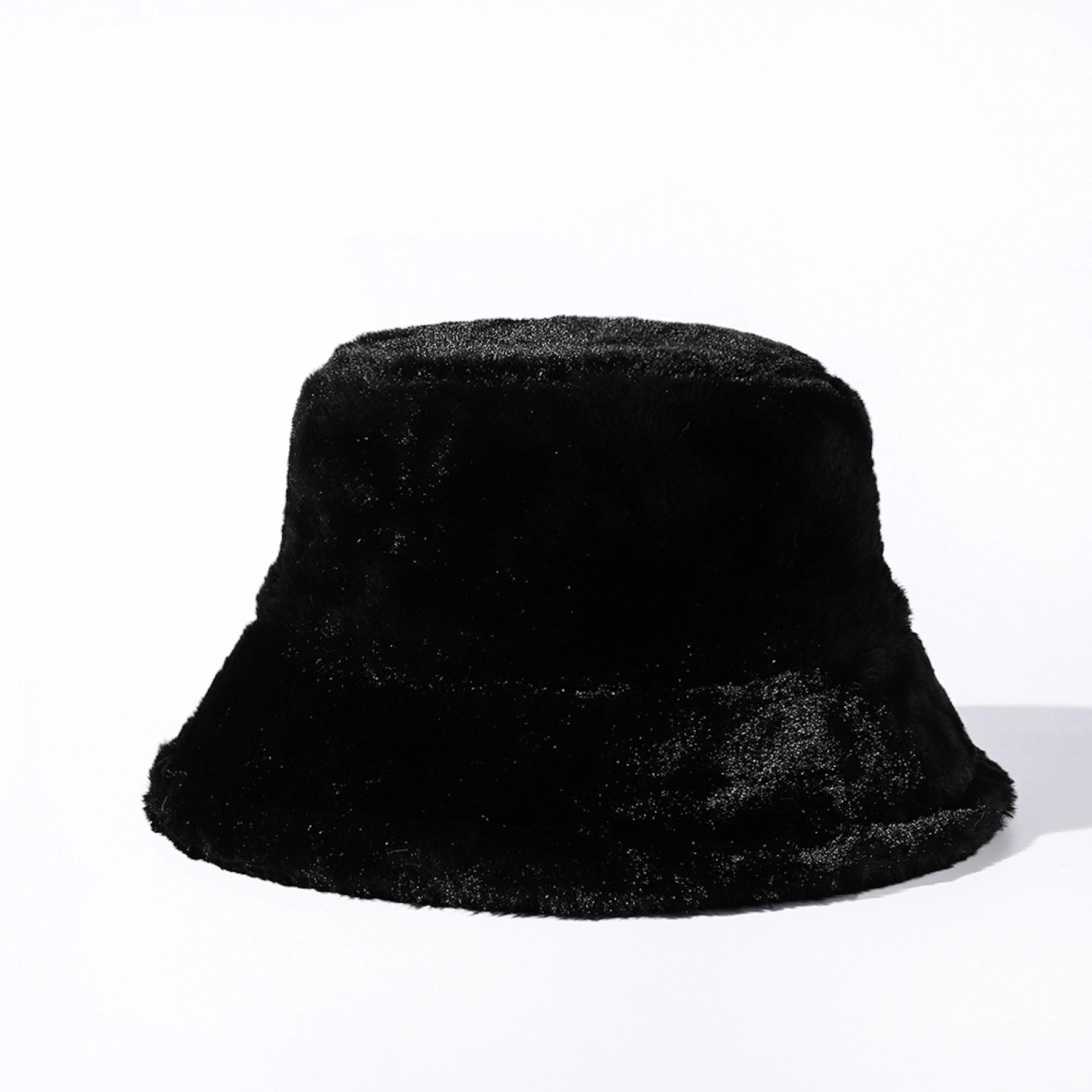 Color Block Fuzzy Bucket Hat 5
