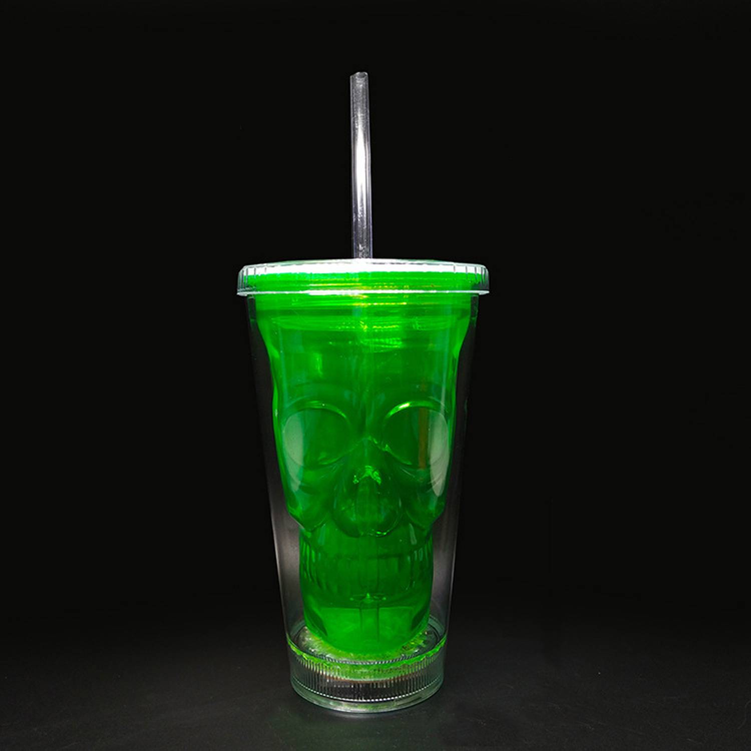 16oz Plastic Led Light Up Tumbler w/ Straw 5