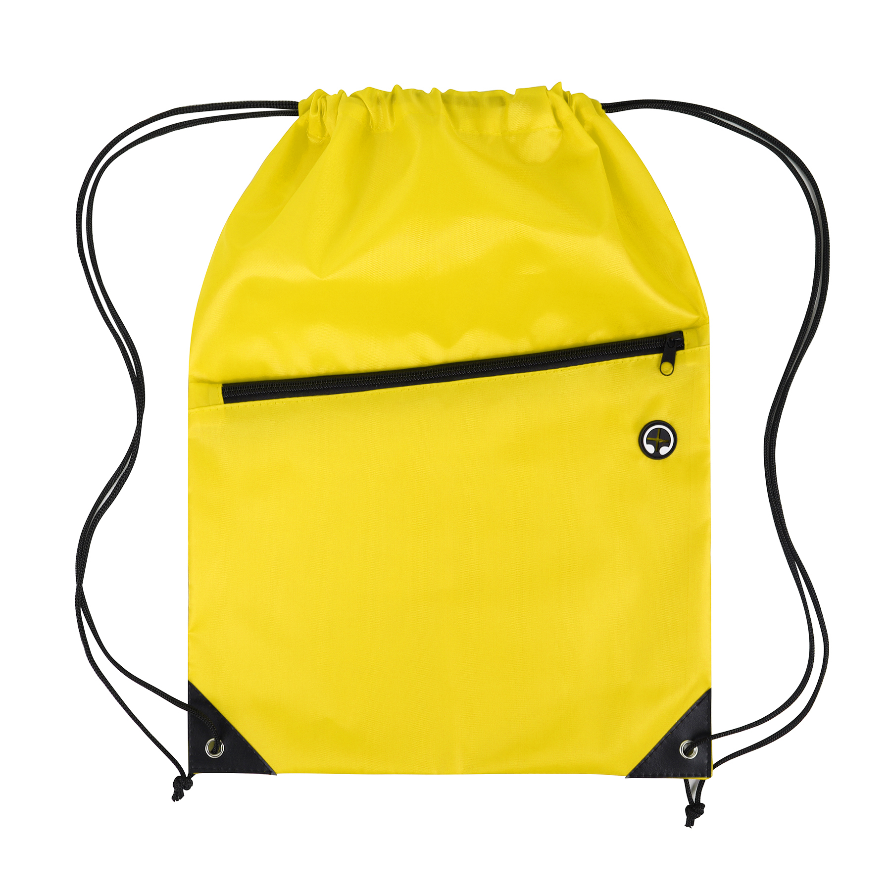 Drawstring Backpack with Front Zipper Pocket 31