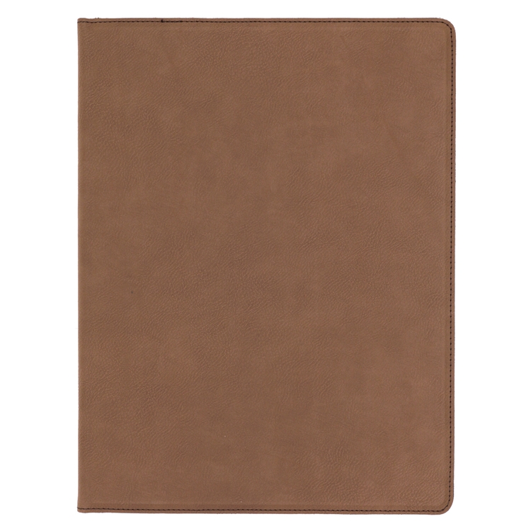 9" x 12" Leatherette Dark Brown Portfolio 2
