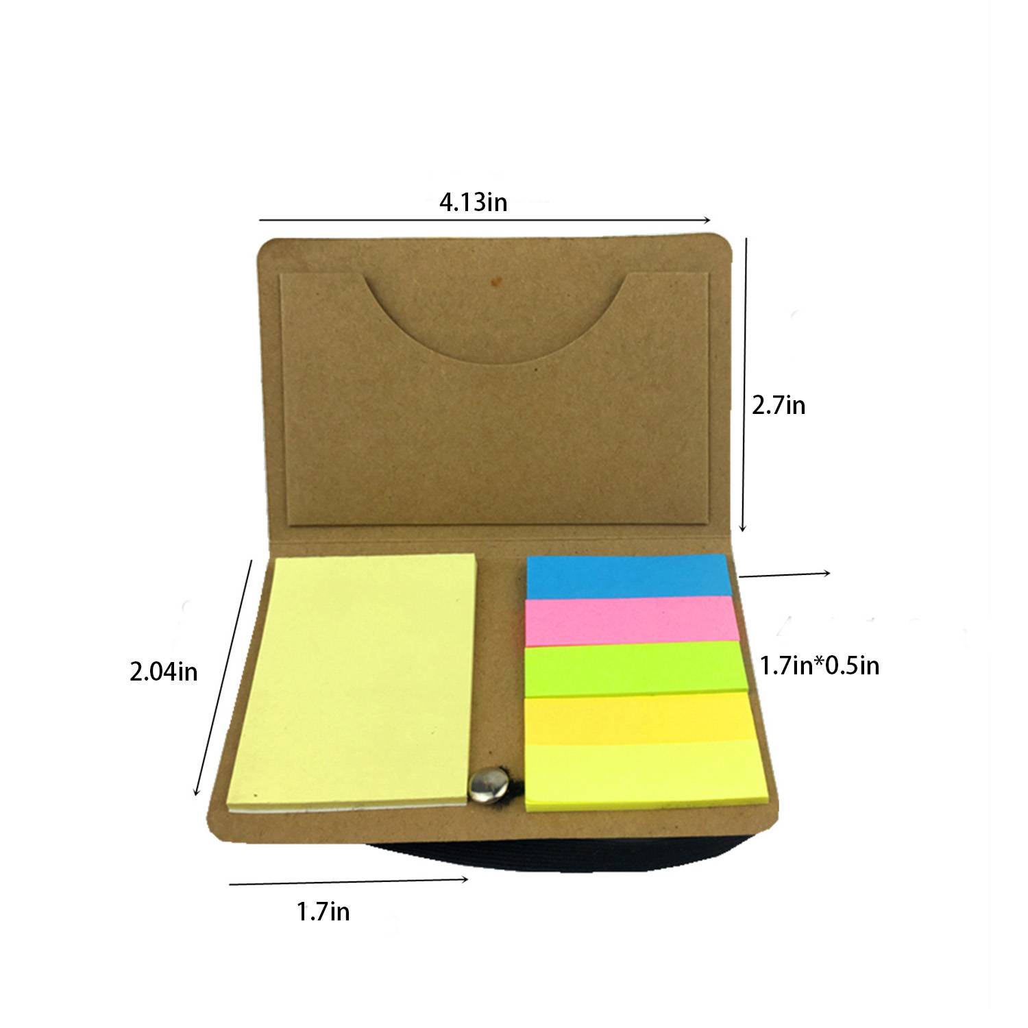 Brown Cover Sticky Notes Booklet 3