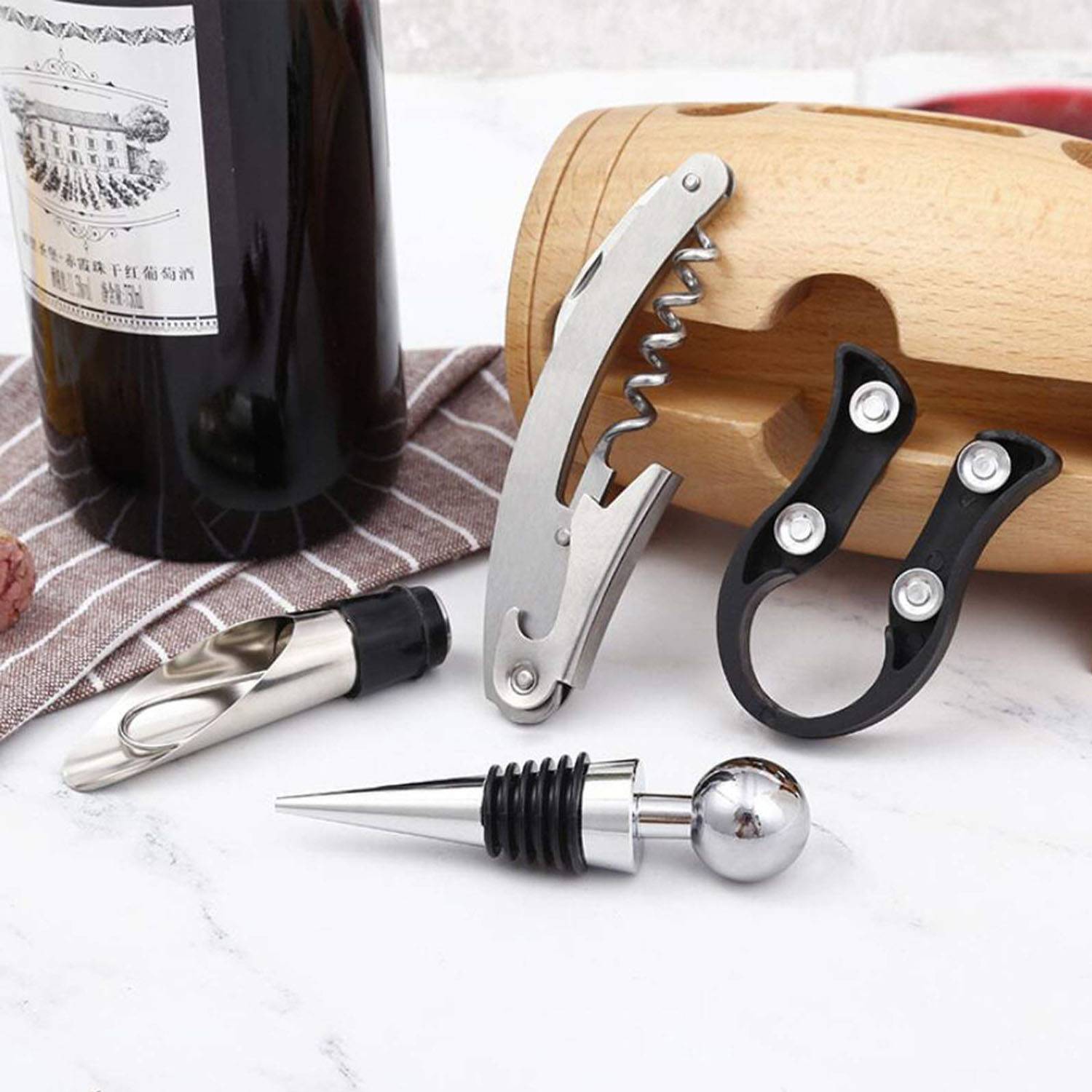 Bamboo Barrel Wine Set 3