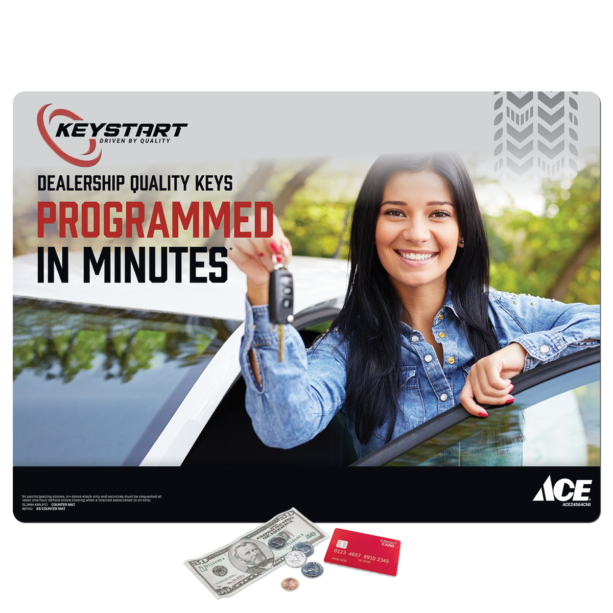 Origin'L Fabric Heavy Duty Fabric Counter Mat-14"x19"x1/4"