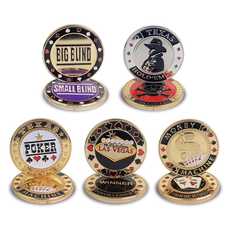 Round Metal Casino Chip Challenge Coin 5