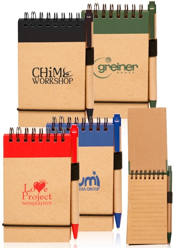 Eco Jotter with Pen - 3" W x 5" H 2