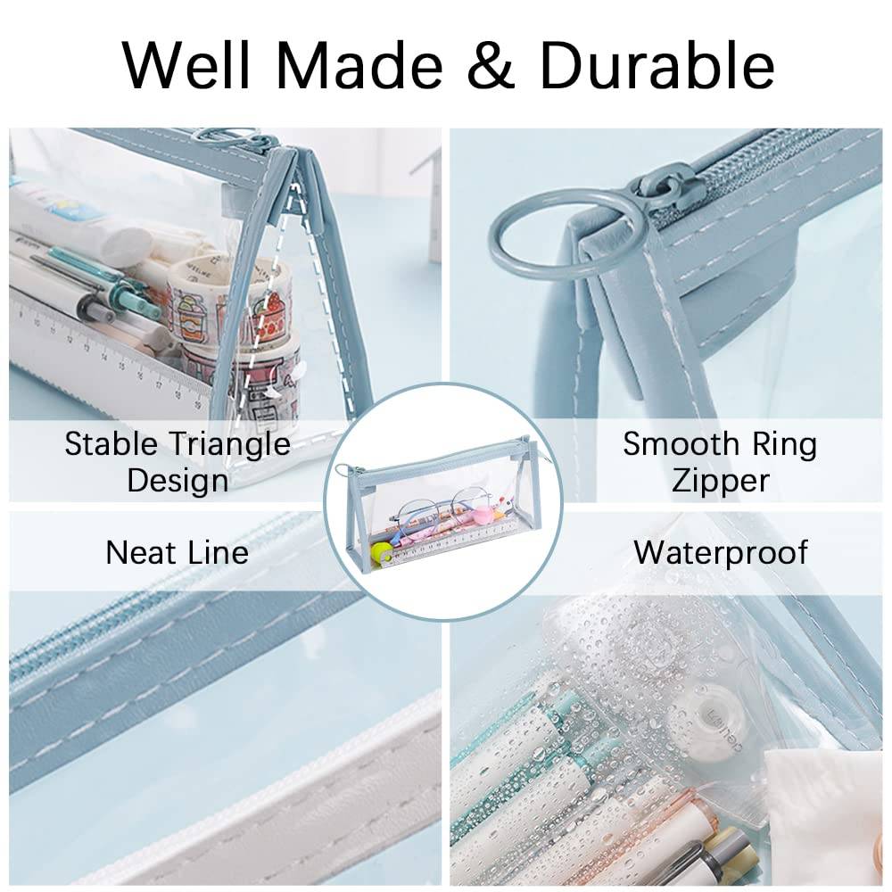 Clear PVC Zipper Pencil Bag 2