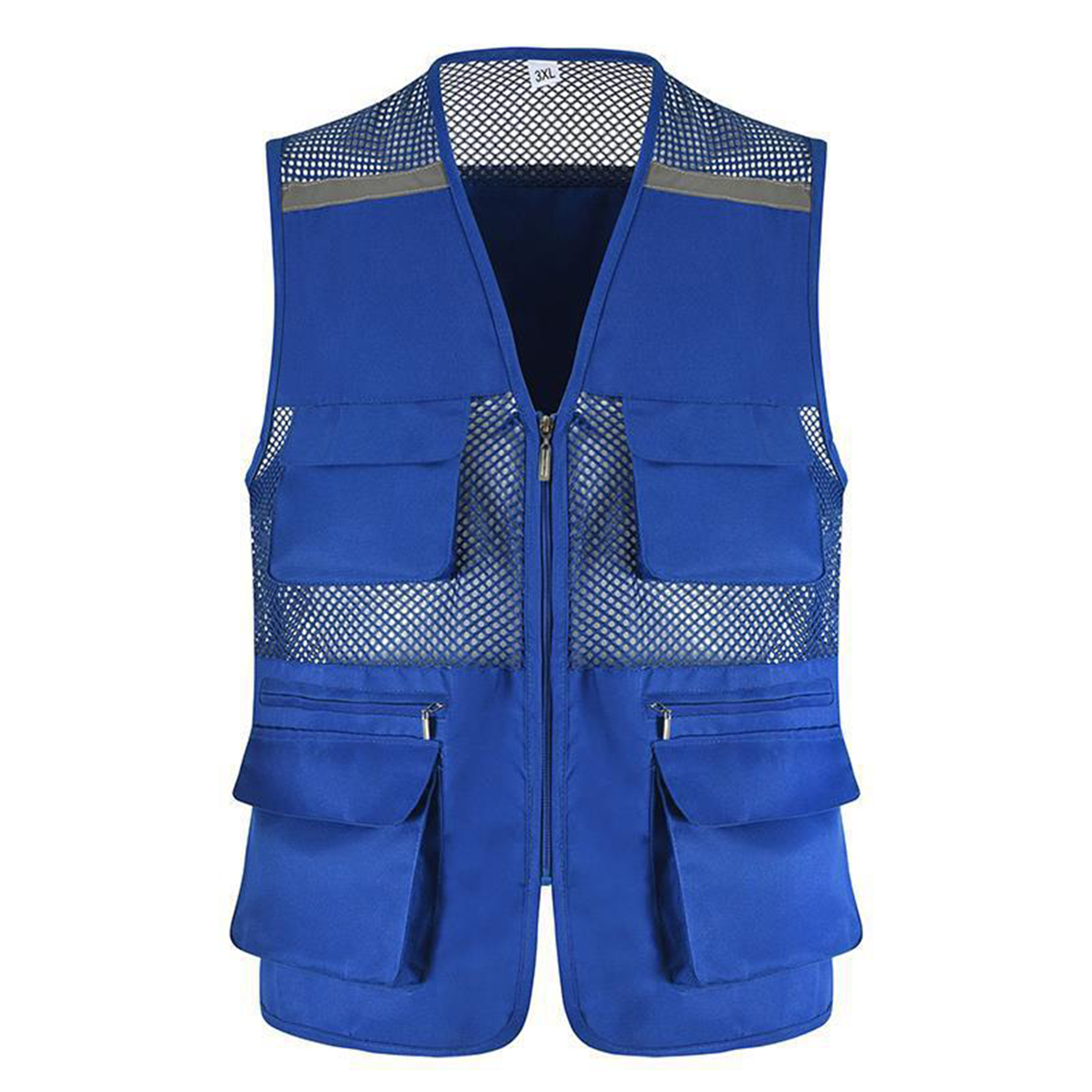 Polyester Fishing Net Reflective Vest Activity Suit 7
