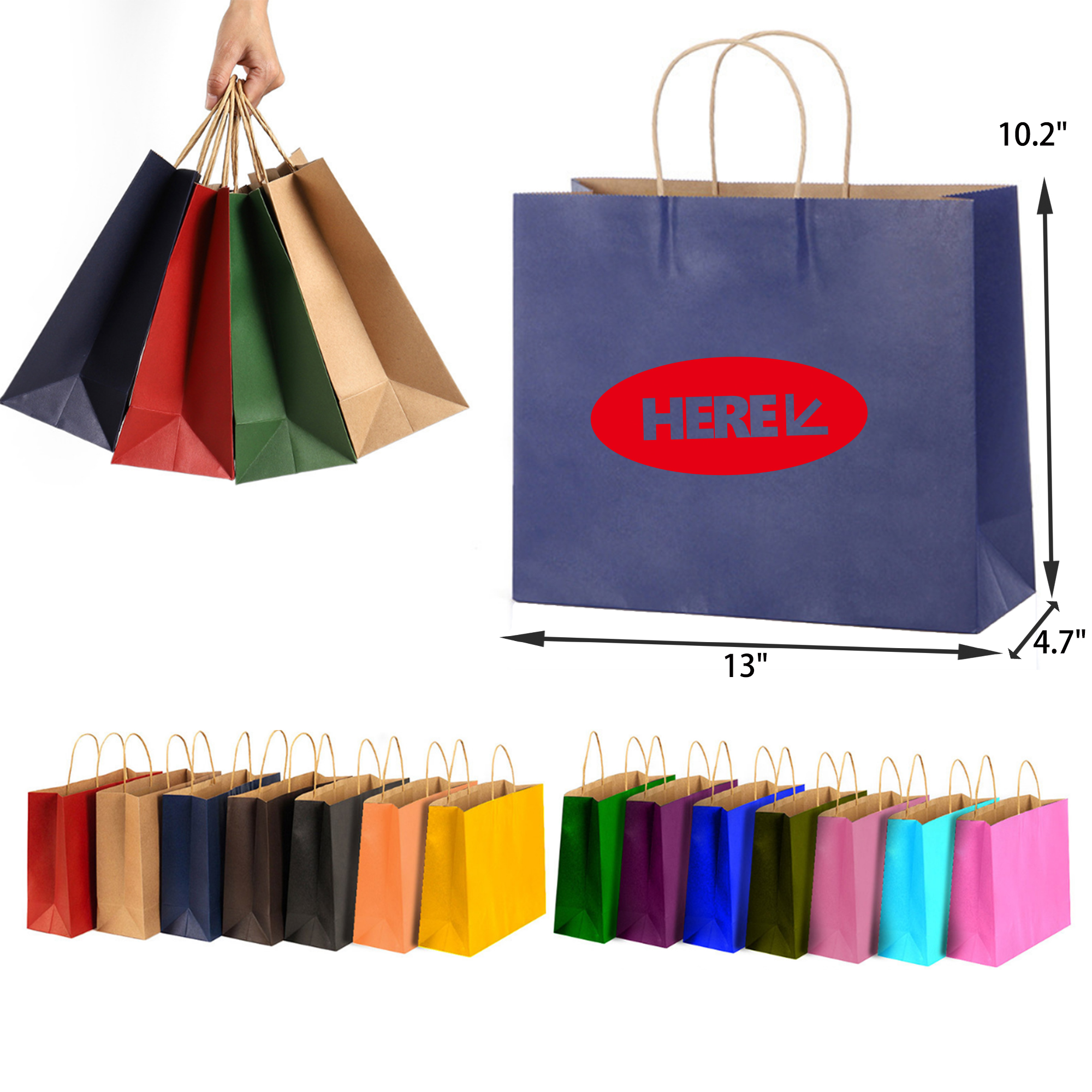 Stylish Kraft Paper Tote Bag 2