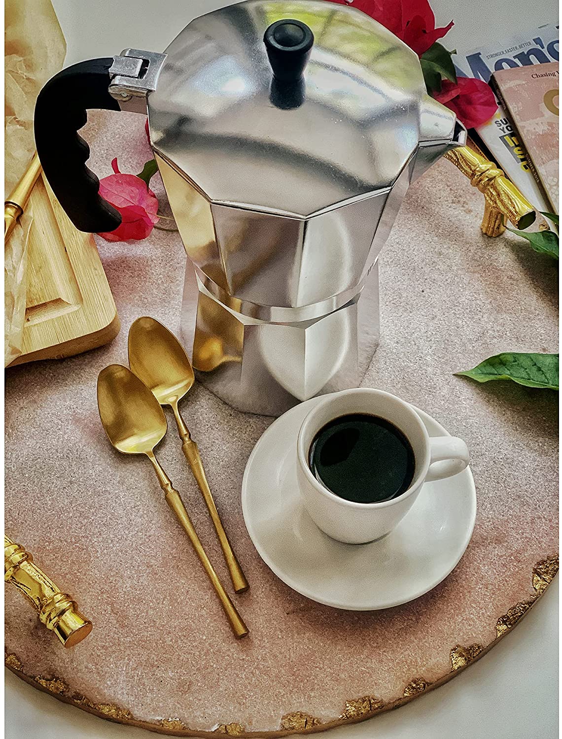 Aluminum Espresso Stovetop Coffeemaker Moka Pot 3-Cups 2