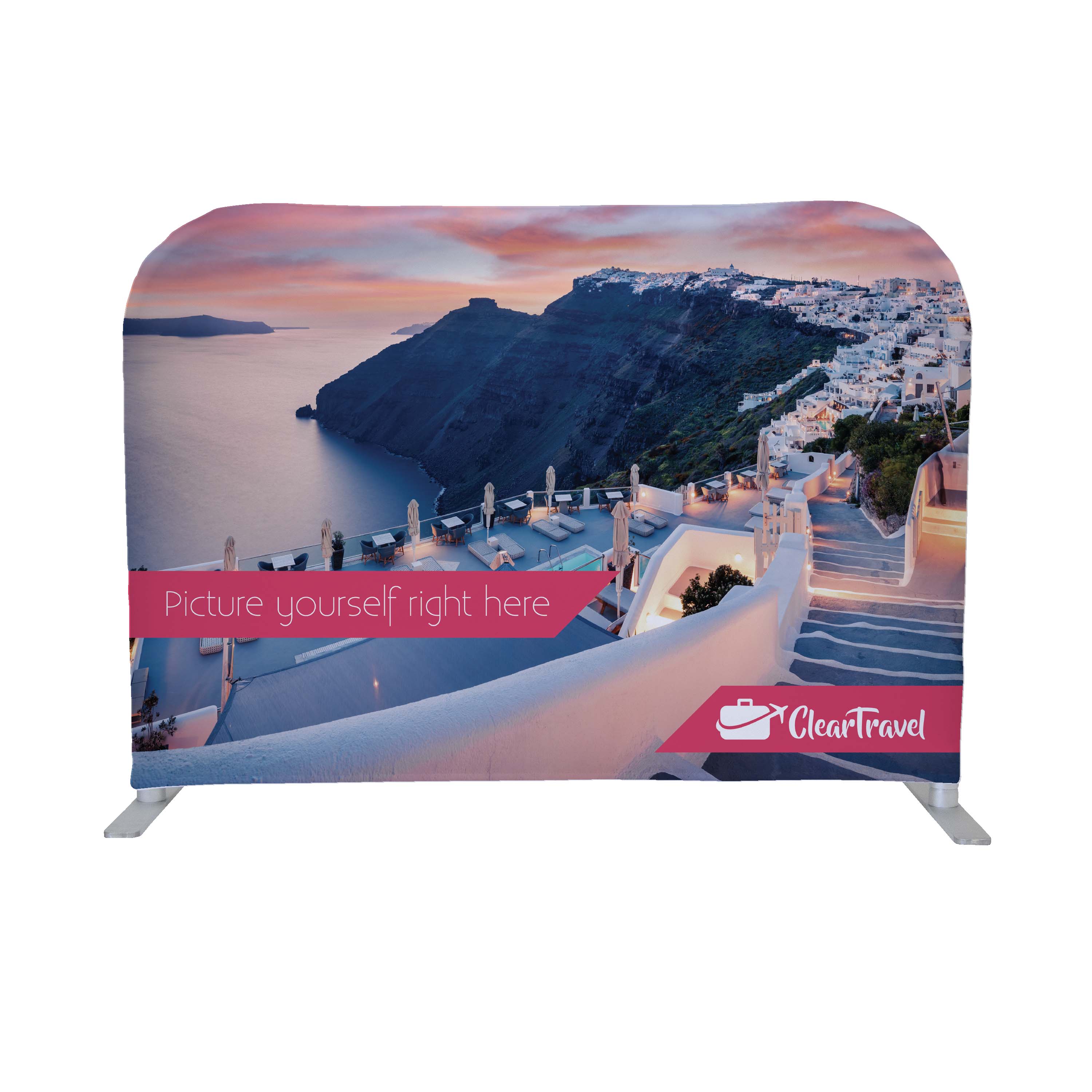 3'W x 2'H EuroFit™ Tabletop Straight Wall Kit 4