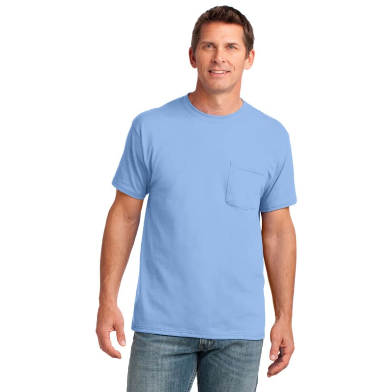 Port & Company Core Cotton Pocket Tee. 12