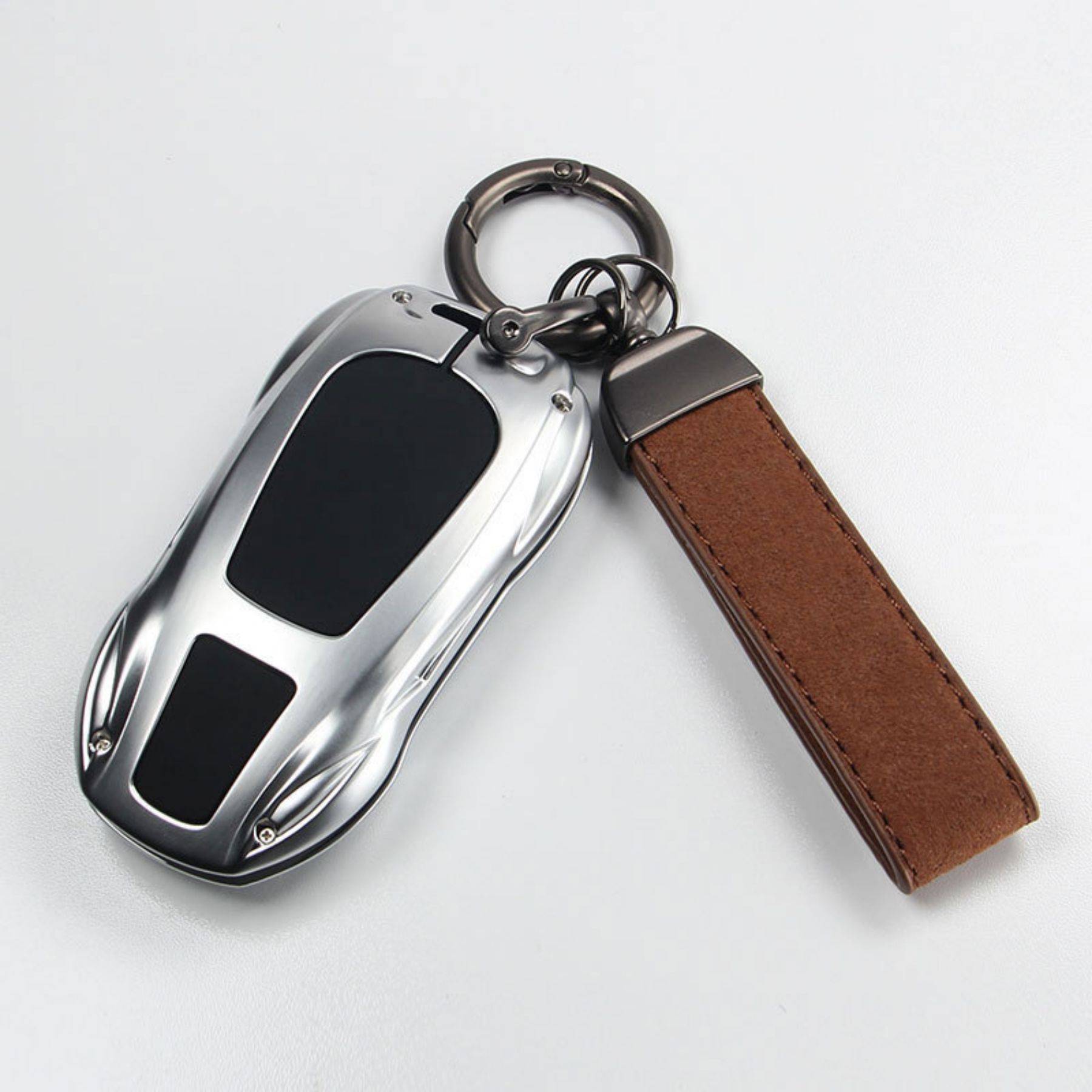 Universal Rotatable Leather Keychain 6