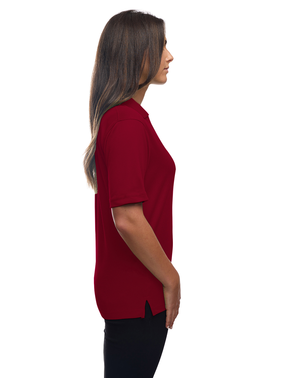 Blue Generation - Women's Pocketless Wicking V-Neck Polo 21