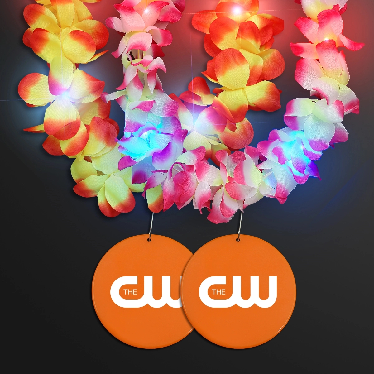 Light Up Hawaiian Leis with Custom Circle Medallion 11