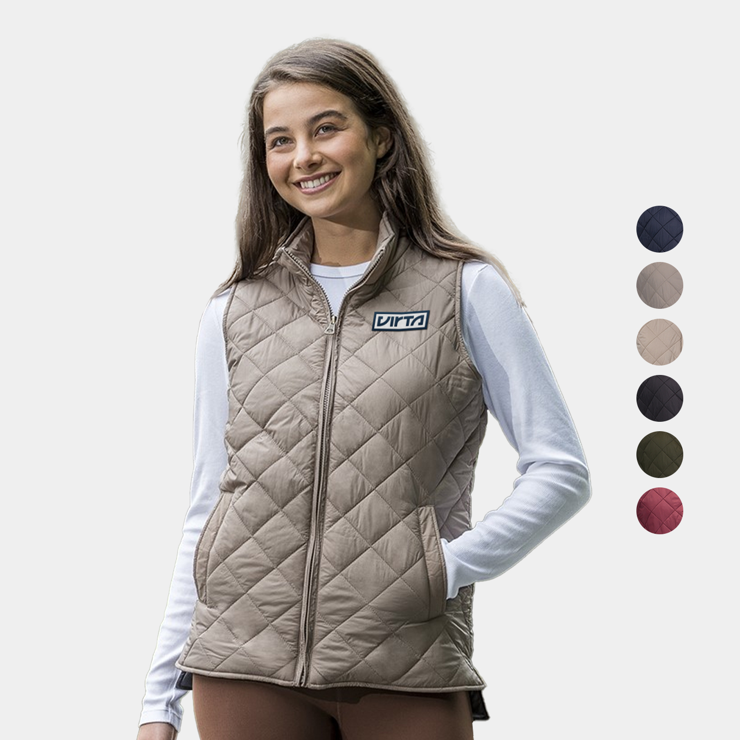Weatherproof® Ladies Lightweight Diamond Quilted Vest 4