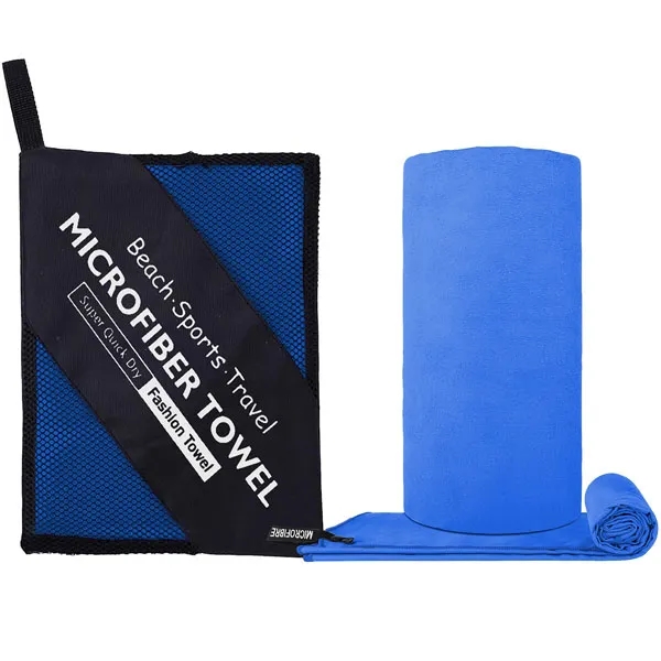 Microfibre Quick Dry Beach Towel With Mesh Bag 3