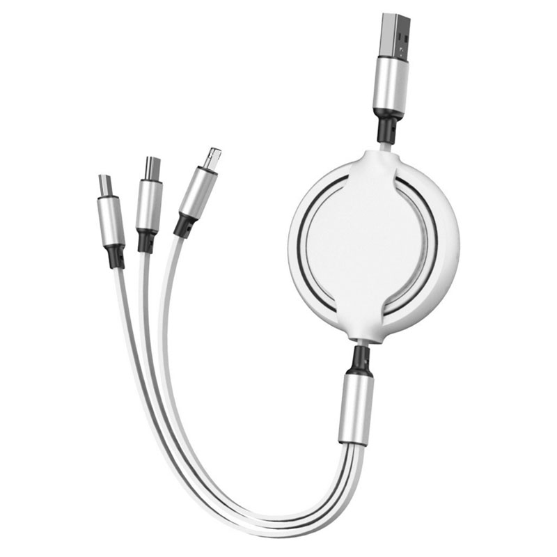 Retractable 3-In-1 Charging Cable 3