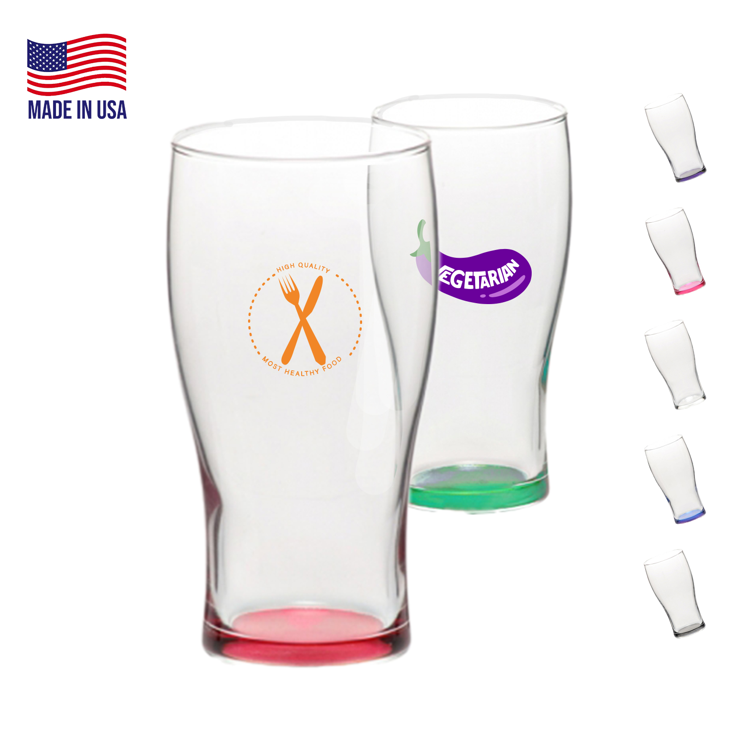 16 oz. USA Made Libbey Beverage Glasses 2