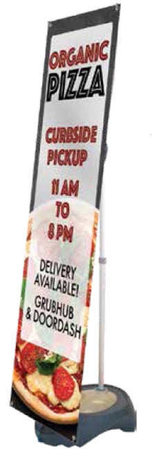 Blizzard Single-Sided Custom Display Flag (Hardware Only)