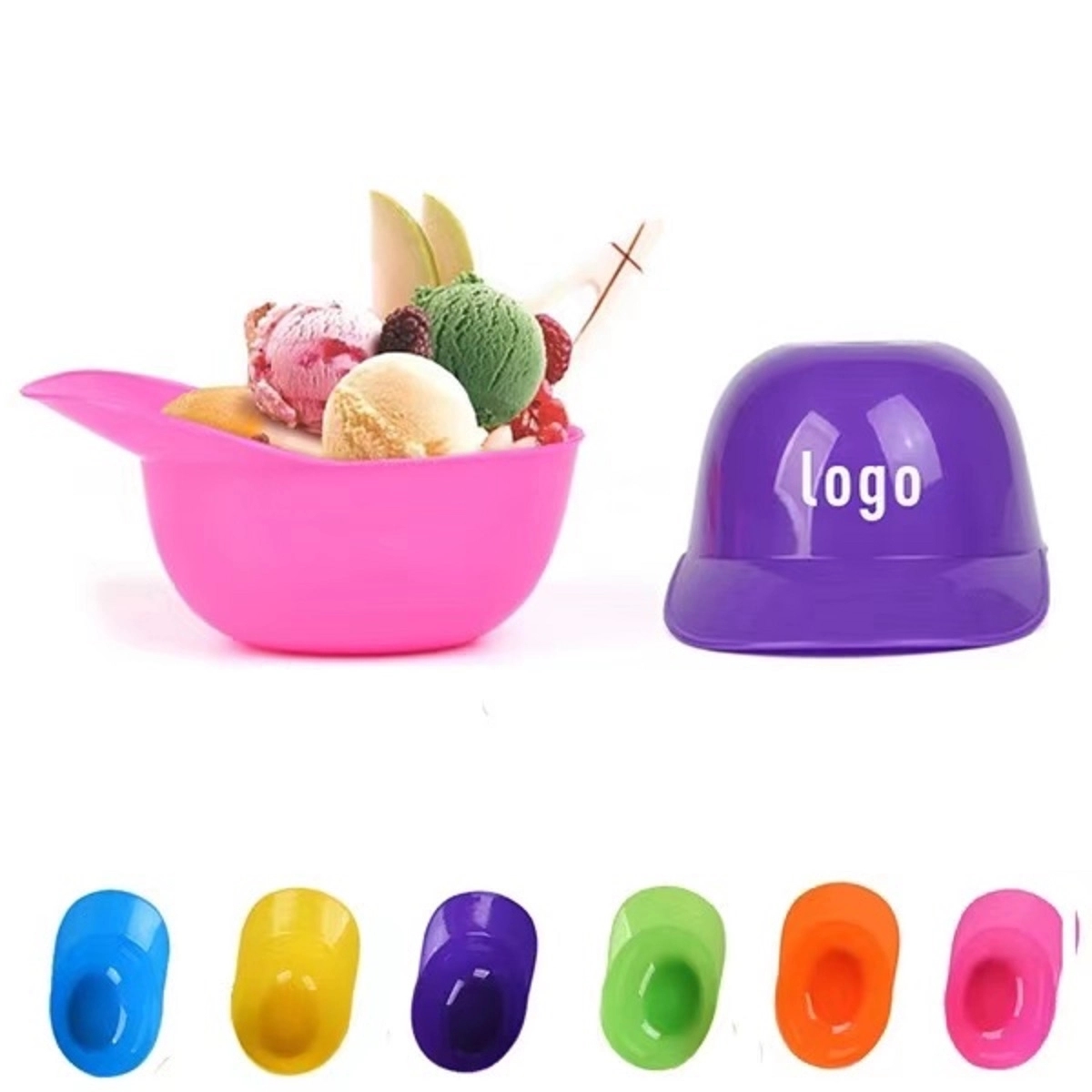 Mini Baseball Hat Ice Cream Bowl MOQ 50PCS 1