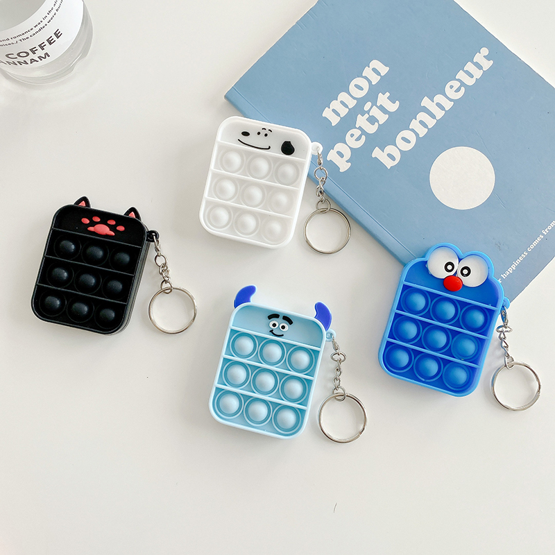 Silicone Squeeze KeyChain Toy for Adults Kids 5