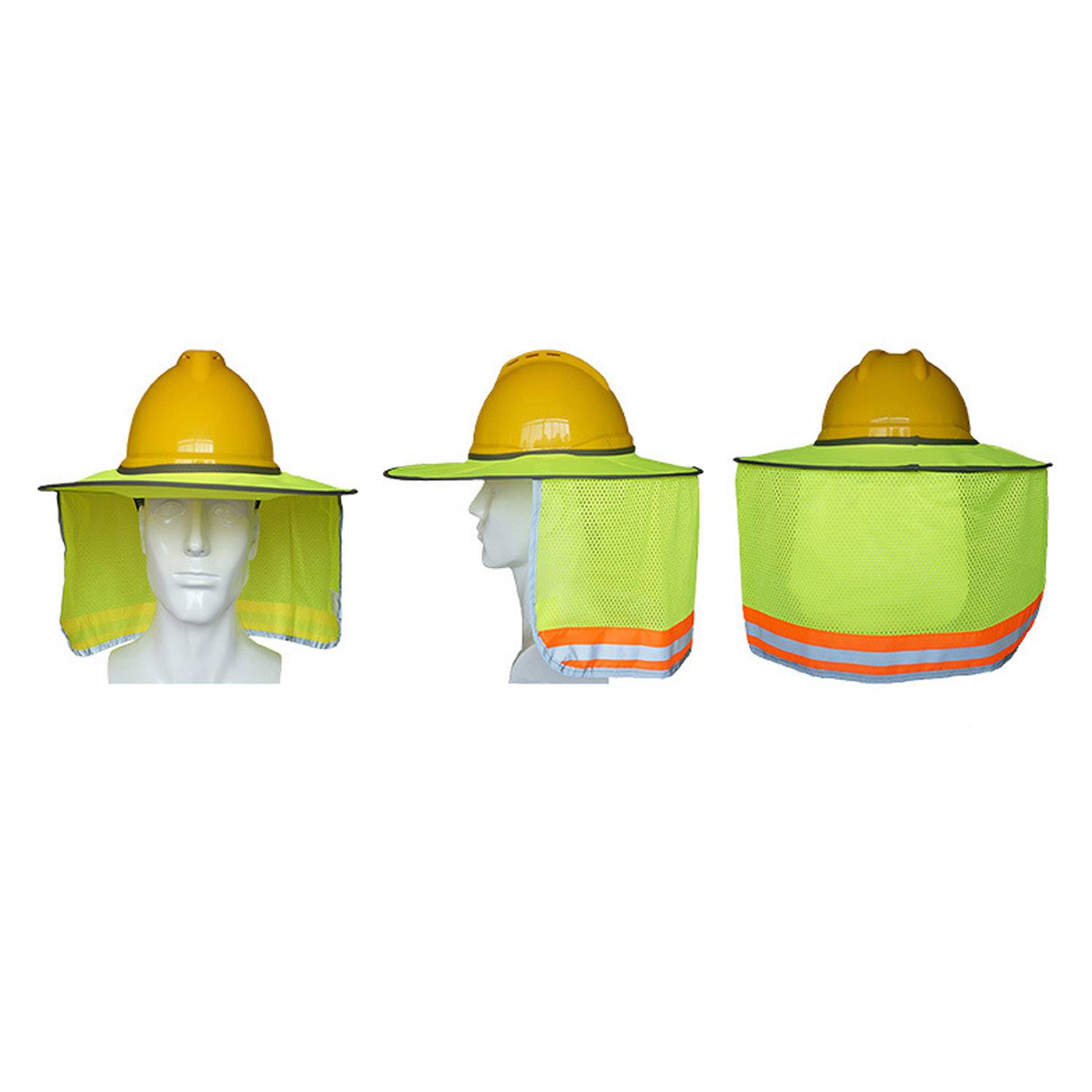 Summer Safety Helmet Fluorescent Reflective Sunshade 3