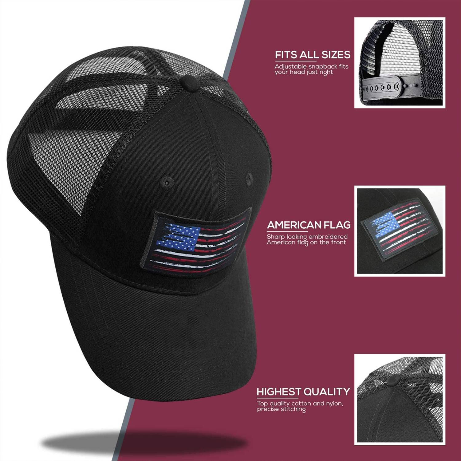 Cotton Mesh Baseball Cap 4