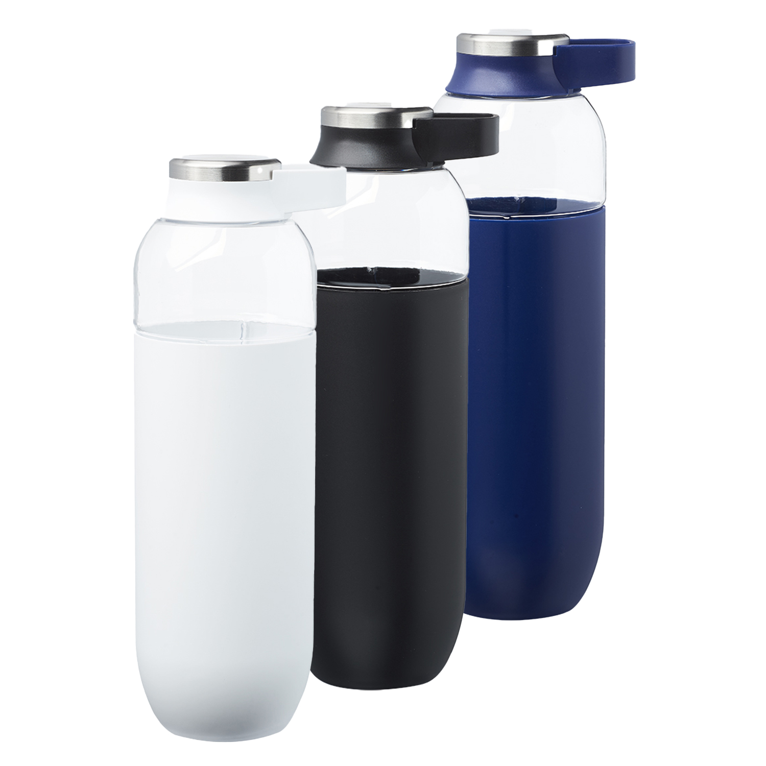 Plastic Water Bottles with Carrier Handle, 27 oz. 3