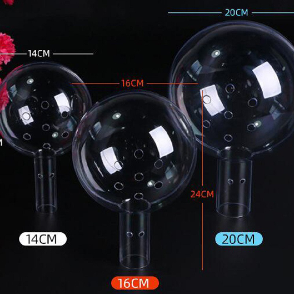 14CM Christmas Acrylic Transparent Decorative Ball With Handle 3