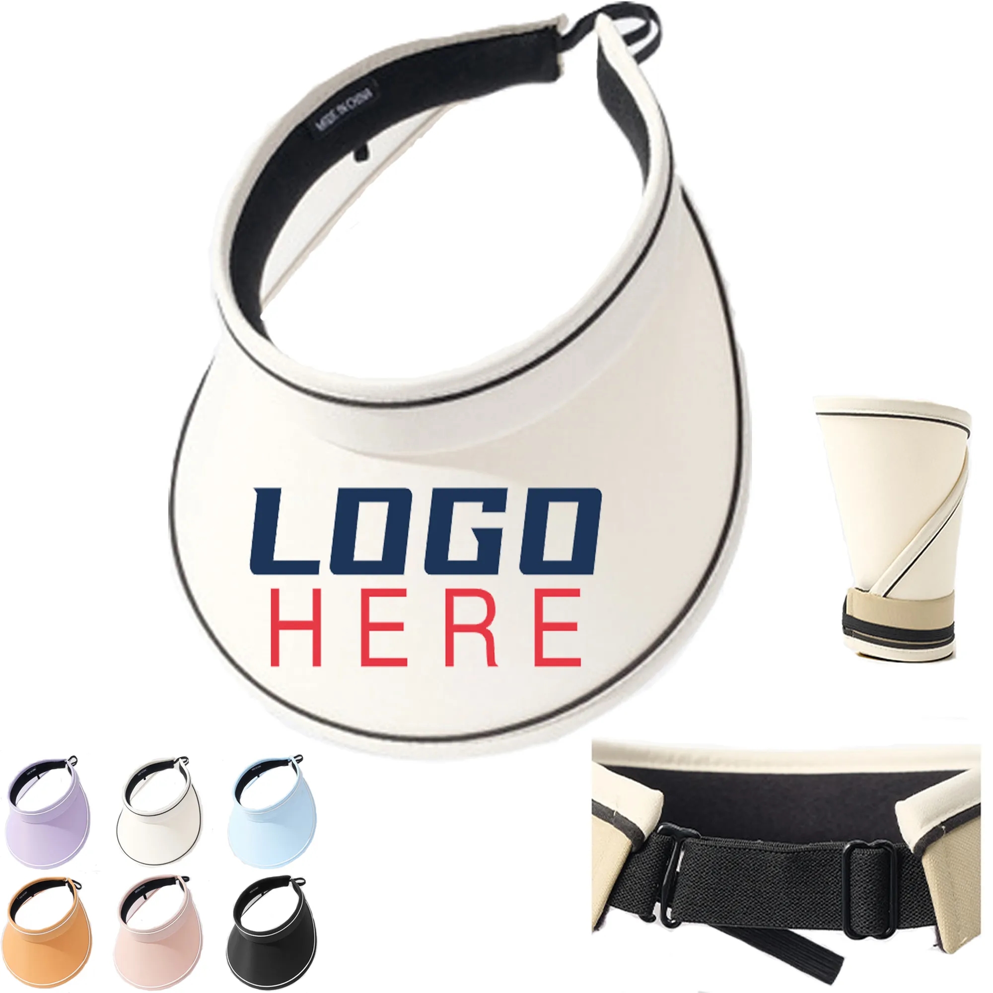 Comfort Sun Visor Hat MOQ50pcs