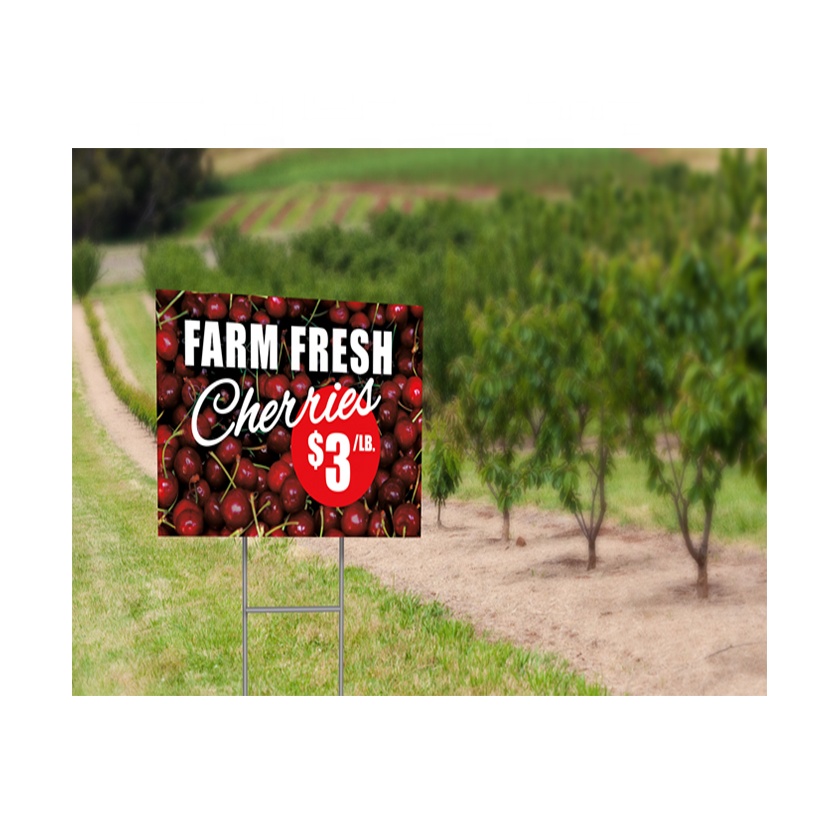 Large Corrugated Yard Sign - Full Color Printed 7