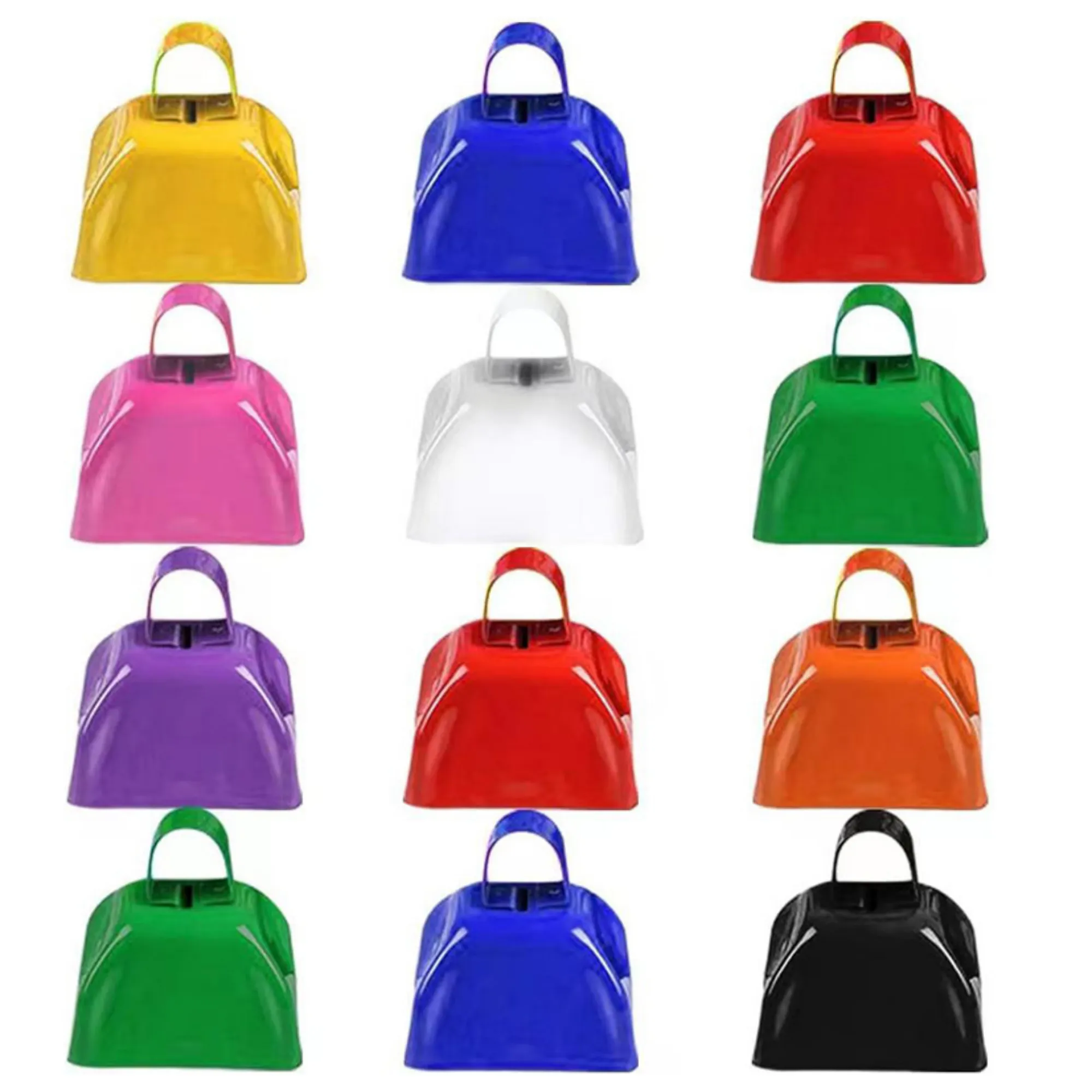 Square Colored Metal Cow Bell for Holiday Crafts 2