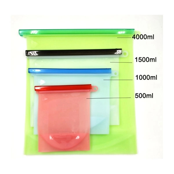 Small Silicone Food Storage Bag - 500ML 4