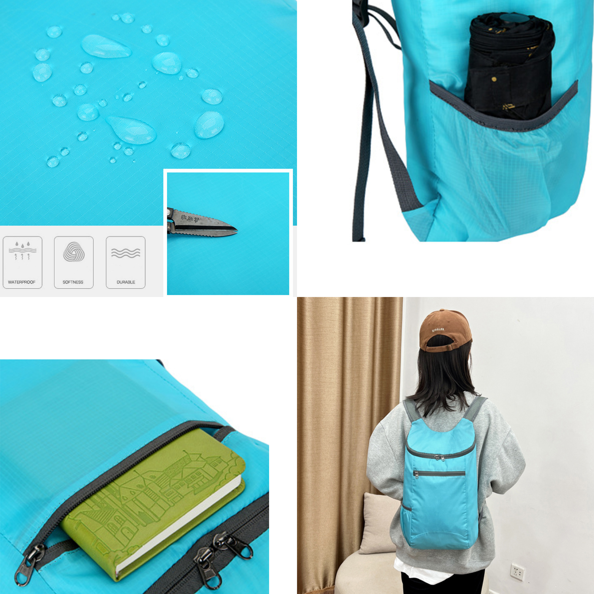 Foldable Backpack Small Packable 2
