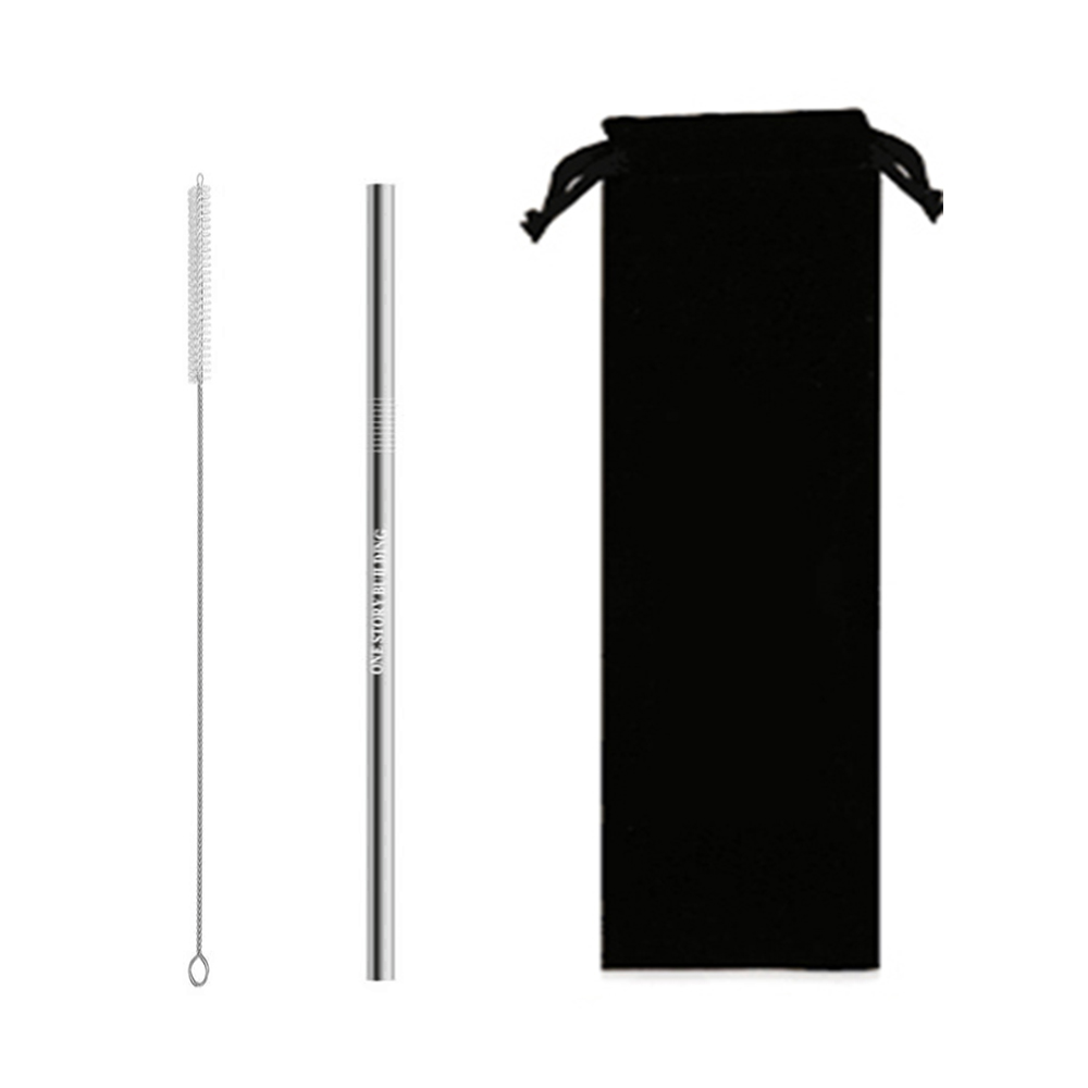 Stainless Steel Straw With A Reusable Pouch 2
