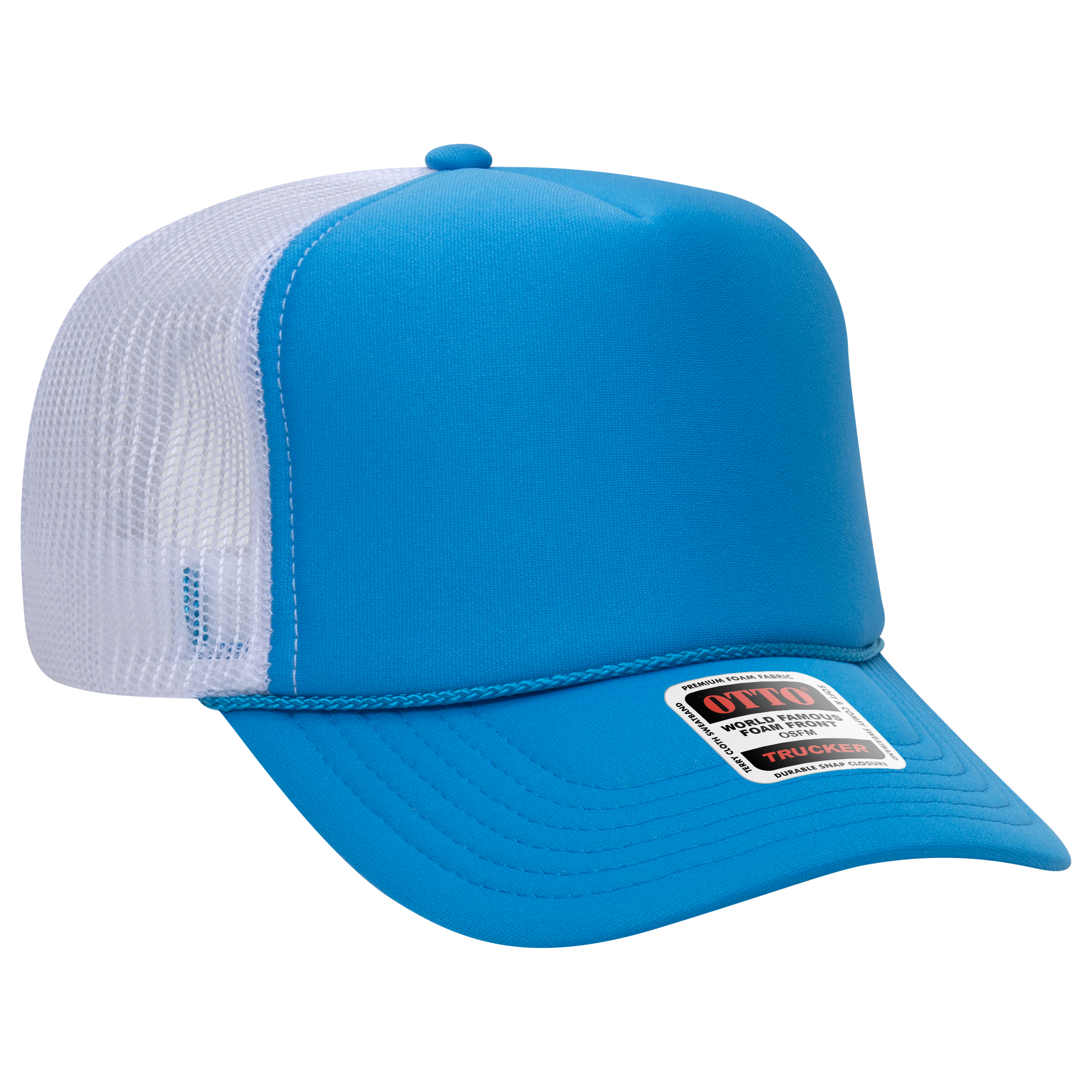 OTTO CAP® 5 Panel High Crown Mesh Back Trucker Hat 85